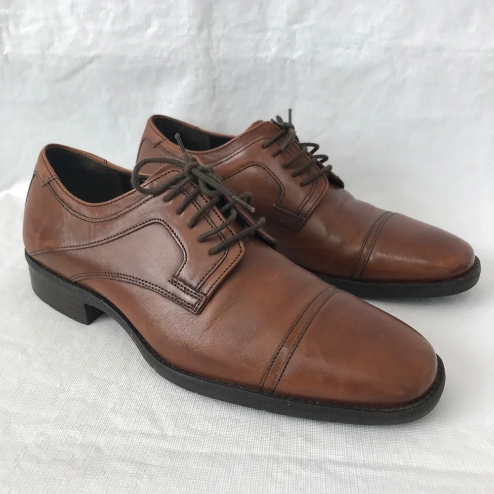 Johnston & Murphy Sheepskin Tabor Cap Toe Shoes